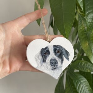 Mini Wooden Hanging Heart